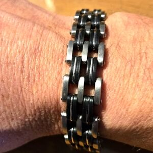 Biker chain bracelet